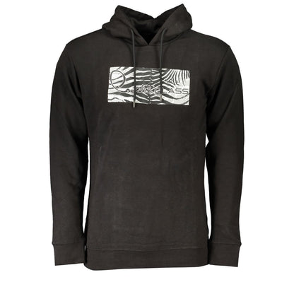 Cavalli Class Schwarzer Baumwollpullover für Herren