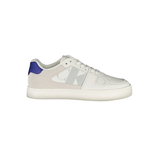 Calvin Klein Herren-Sneaker aus weißem Leder