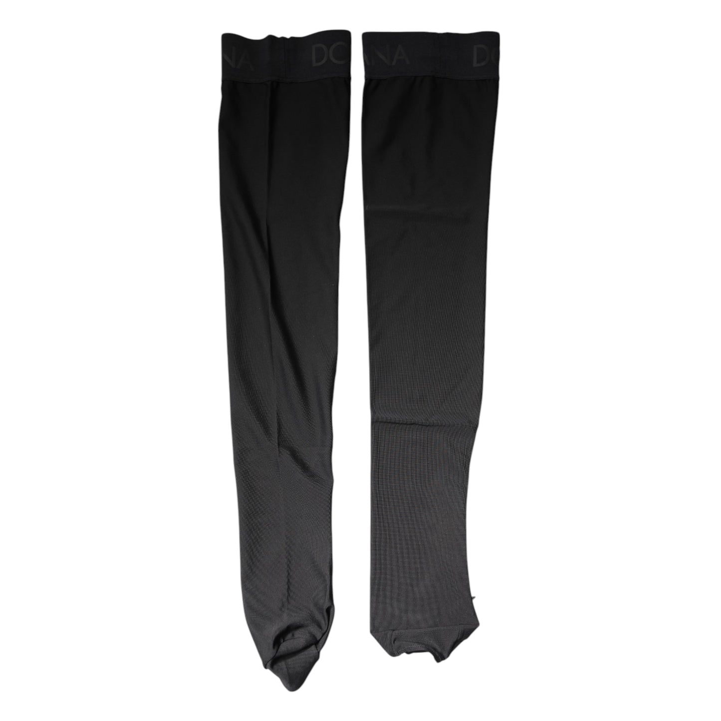 Dolce &amp; Gabbana – Wadenstrümpfe aus Stretch-Viskose in Schwarz