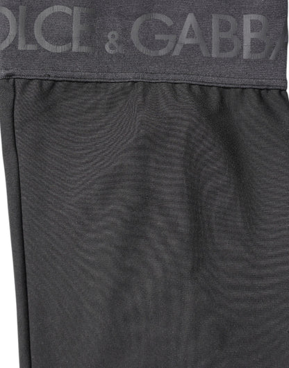 Dolce &amp; Gabbana – Wadenstrümpfe aus Stretch-Viskose in Schwarz