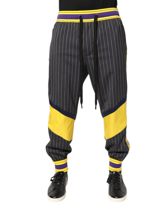 Dolce &amp; Gabbana Multicolor Cotton Men Jogger Pants