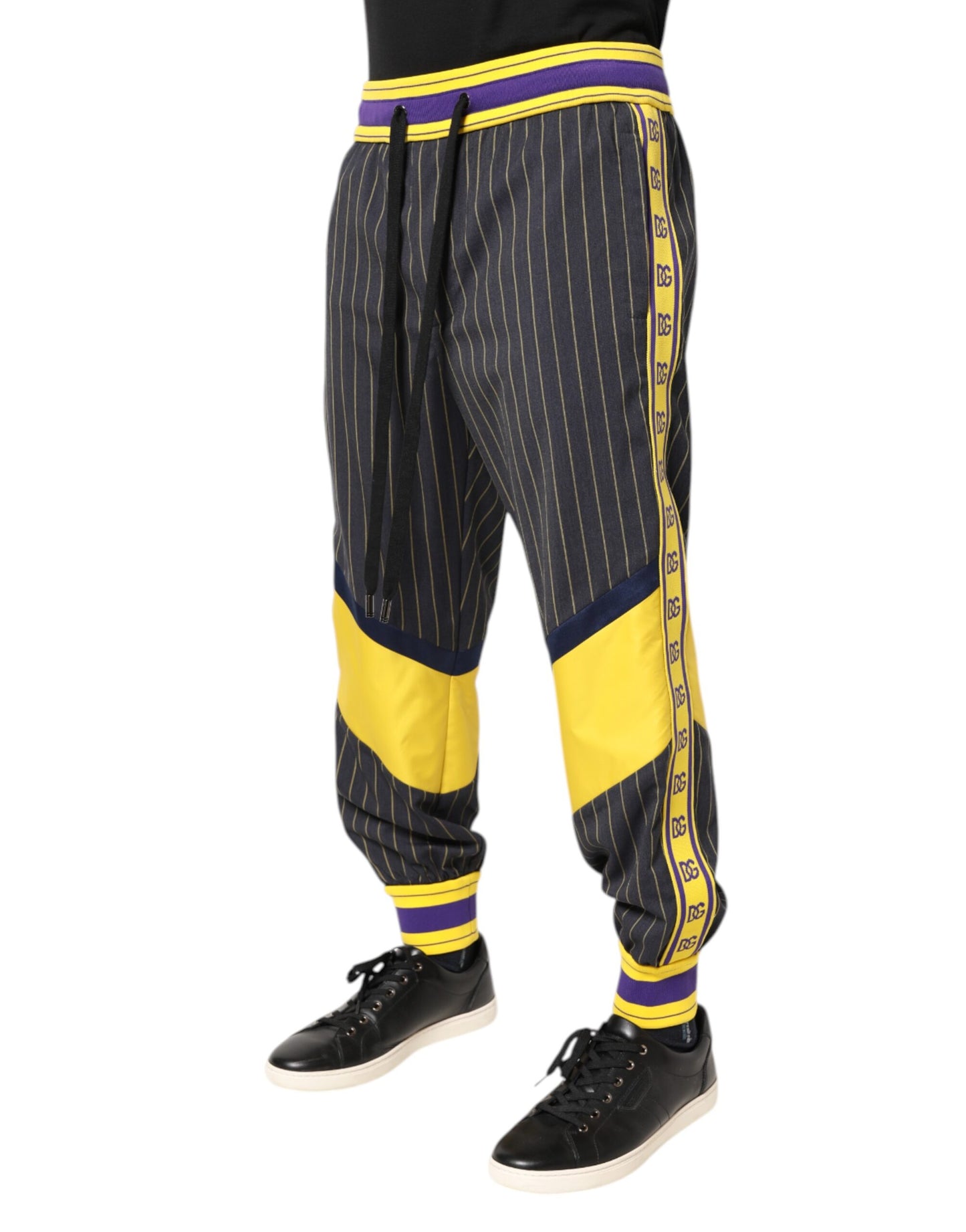 Dolce &amp; Gabbana Multicolor Cotton Men Jogger Pants