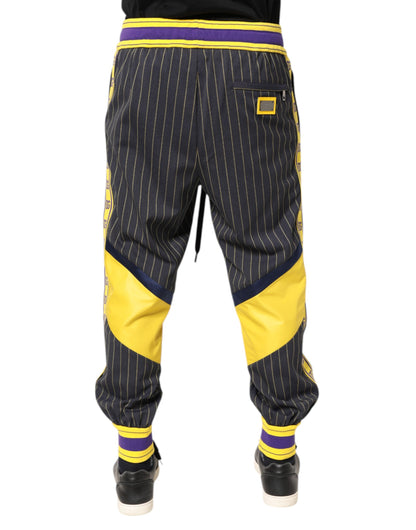 Dolce &amp; Gabbana Multicolor Cotton Men Jogger Pants