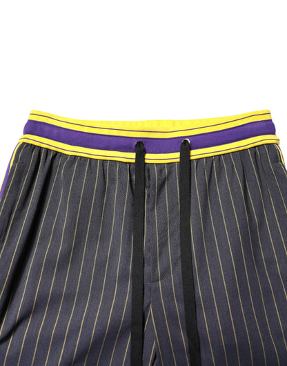 Dolce &amp; Gabbana Multicolor Cotton Men Jogger Pants