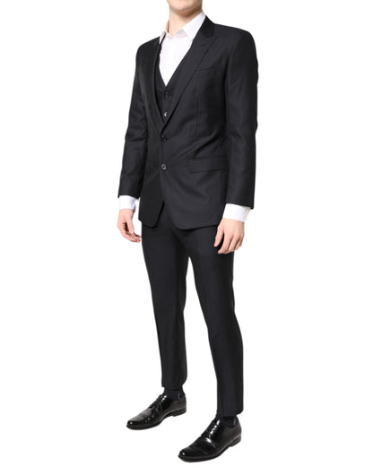 Dolce &amp; Gabbana – Blauer MARTINI-Anzug aus Wolle, 3-teilig