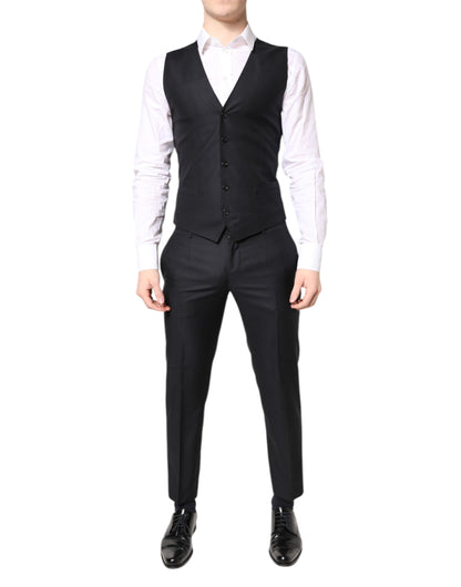 Dolce &amp; Gabbana – Blauer MARTINI-Anzug aus Wolle, 3-teilig