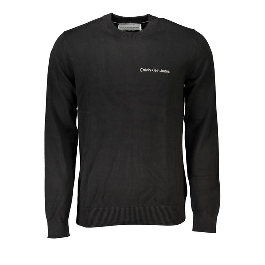 Calvin Klein – Eleganter, langärmliger Pullover mit Rundhalsausschnitt und Logo