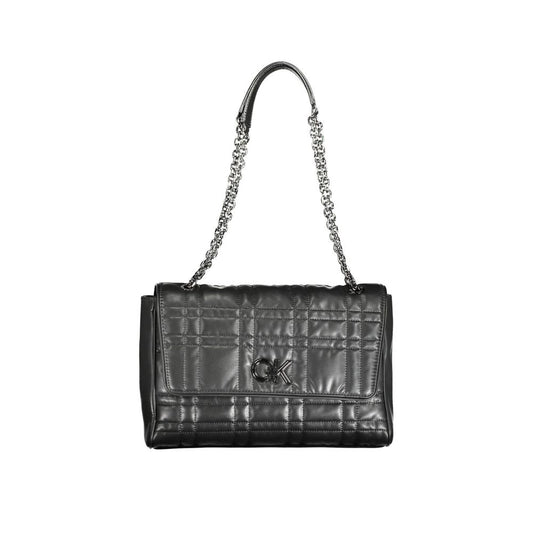 Calvin Klein Schwarze Polyester-Damenhandtasche