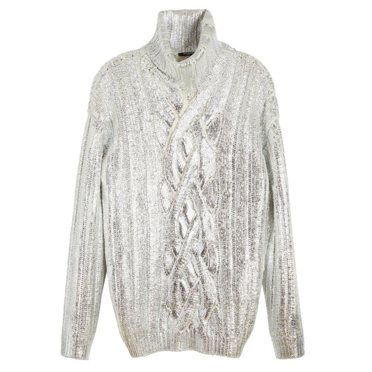 Balmain Brauner Rollkragenpullover aus Wolle für Herren