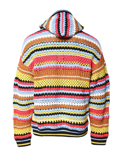 Dolce &amp; Gabbana Mehrfarbiger Kapuzenpullover aus Baumwolle