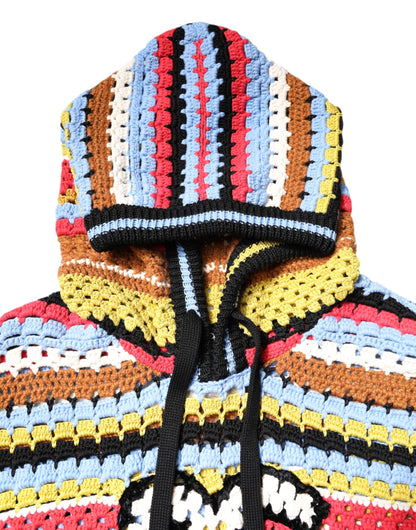 Dolce &amp; Gabbana Mehrfarbiger Kapuzenpullover aus Baumwolle