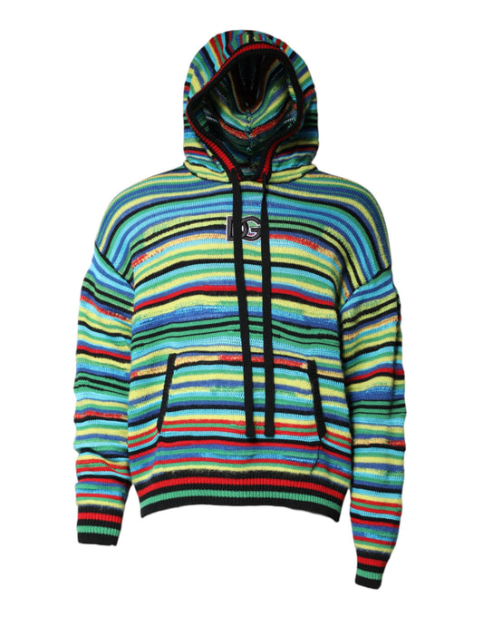 Dolce &amp; Gabbana Mehrfarbiger Kapuzenpullover aus Baumwolle