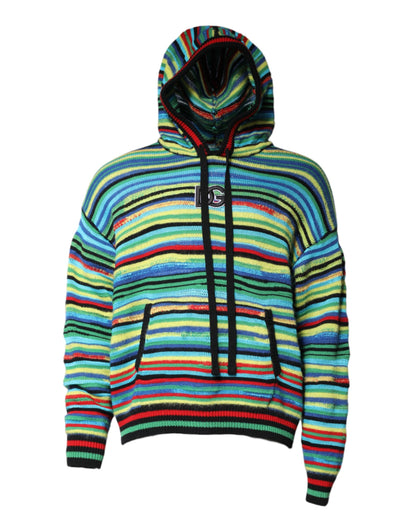 Dolce &amp; Gabbana Mehrfarbiger Kapuzenpullover aus Baumwolle