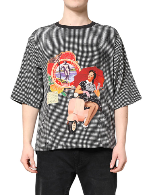 Dolce &amp; Gabbana Black Graphic Print Short Sleeve T-shirt