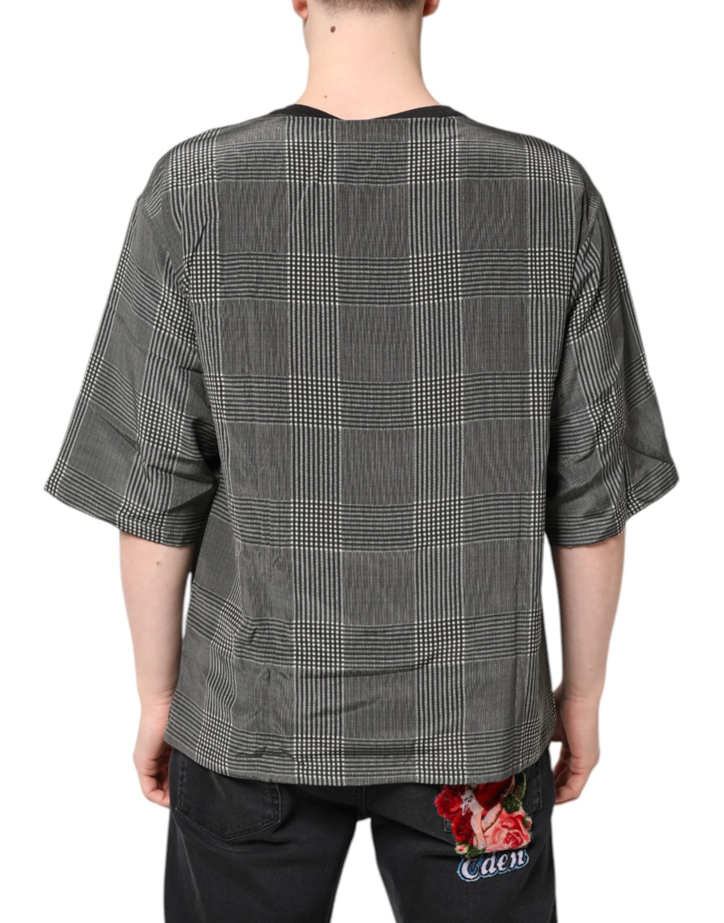 Dolce &amp; Gabbana Black White Graphic Print Short Sleeve T-shirt