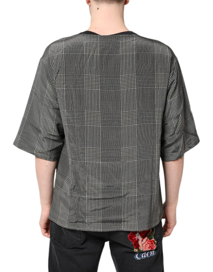 Dolce &amp; Gabbana Black White Graphic Print Short Sleeve T-shirt