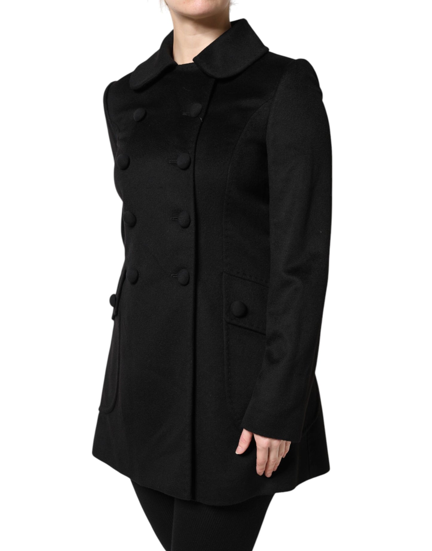 Dolce &amp; Gabbana Sartoria Italiano Blazerjacke aus schwarzer Wolle