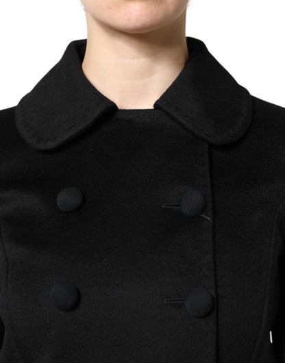 Dolce &amp; Gabbana Sartoria Italiano Blazerjacke aus schwarzer Wolle