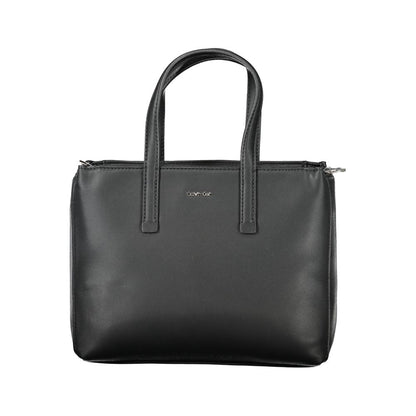 Calvin Klein Schwarze Polyester-Damenhandtasche