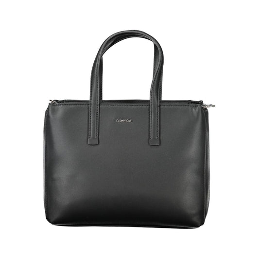 Calvin Klein Schwarze Polyester-Damenhandtasche