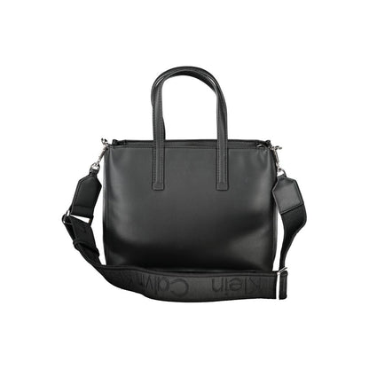 Calvin Klein Schwarze Polyester-Damenhandtasche