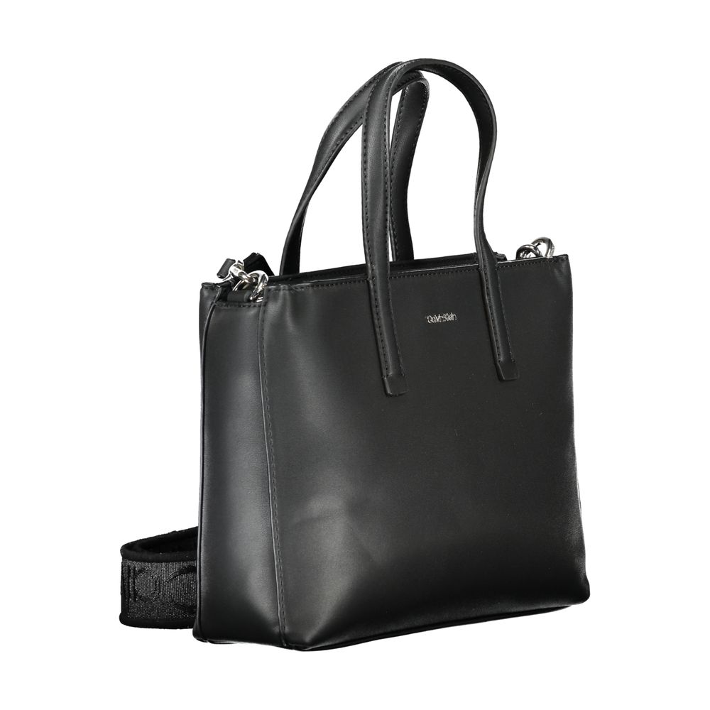 Calvin Klein Schwarze Polyester-Damenhandtasche