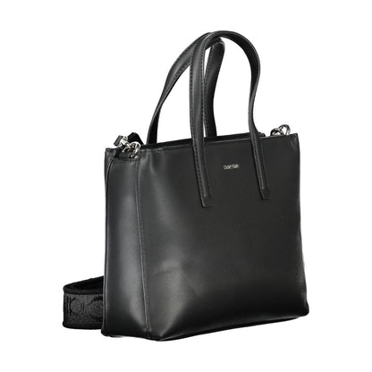 Calvin Klein Schwarze Polyester-Damenhandtasche
