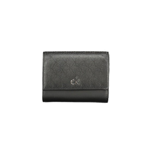 Calvin Klein Schwarze Polyester Damen Geldbörse