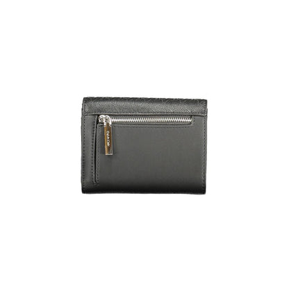 Calvin Klein Schwarze Polyester Damen Geldbörse
