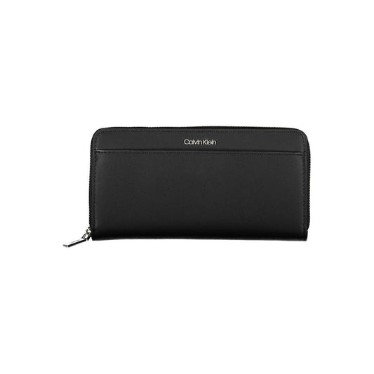Calvin Klein – Schwarze Polyethylen-Geldbörse für Damen