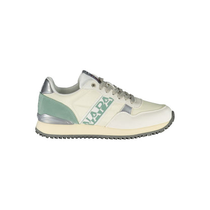 Napapijri – Schicke weiße Sport-Sneaker zum Schnüren mit Kontrastdetails