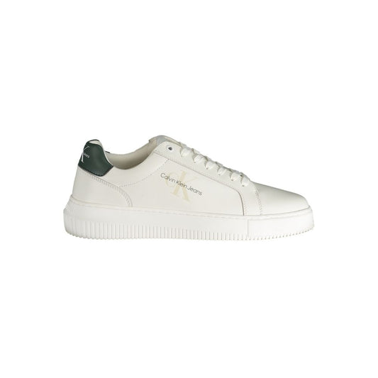 Calvin Klein – Weißer Polyester-Sneaker
