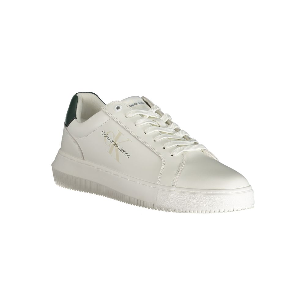 Calvin Klein – Weißer Polyester-Sneaker