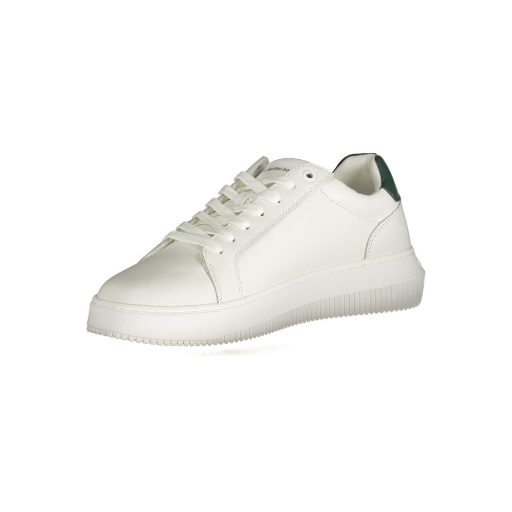 Calvin Klein – Weißer Polyester-Sneaker