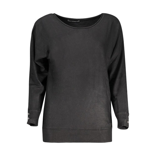 Guess Jeans – Schwarzer Viskosepullover