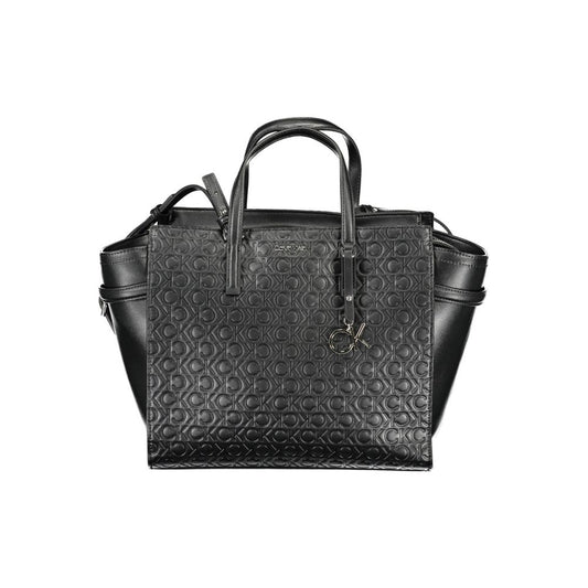 Calvin Klein Schwarze Polyester-Damenhandtasche