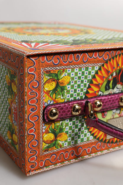 Dolce &amp; Gabbana Schwarzes Kleid Keramik Porzellan Mode Leder Sicily Dolls