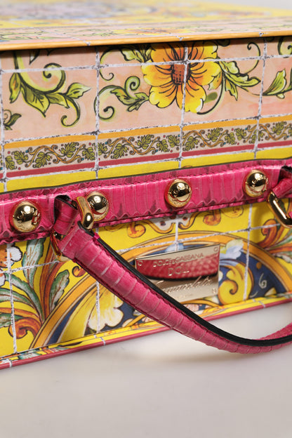 Dolce &amp; Gabbana Schwarzes Kleid Keramik Porzellan Mode Leder Sicily Dolls