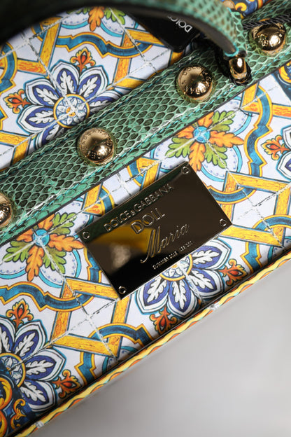 Dolce &amp; Gabbana Schwarzes Kleid Keramik Porzellan Mode Leder Sicily Dolls