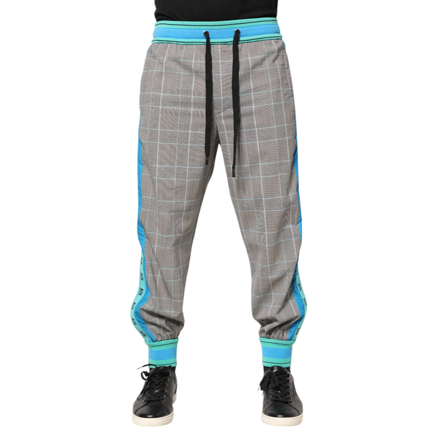 Dolce &amp; Gabbana Multicolor Cotton Men Jogger Sweatpants Pants