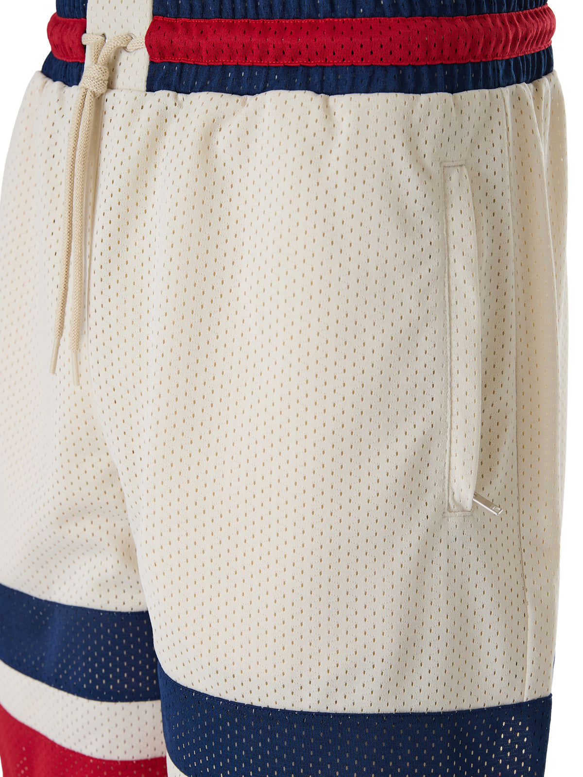 Cremefarbene Gucci-Shorts aus Polyester mit Logo