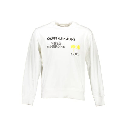 Calvin Klein Unisex-Sweatshirt aus weißer Baumwolle