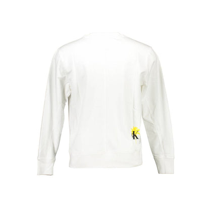 Calvin Klein Unisex-Sweatshirt aus weißer Baumwolle
