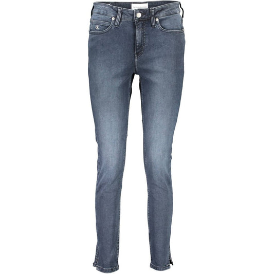 Calvin Klein Blaue Baumwolljeans für Damen