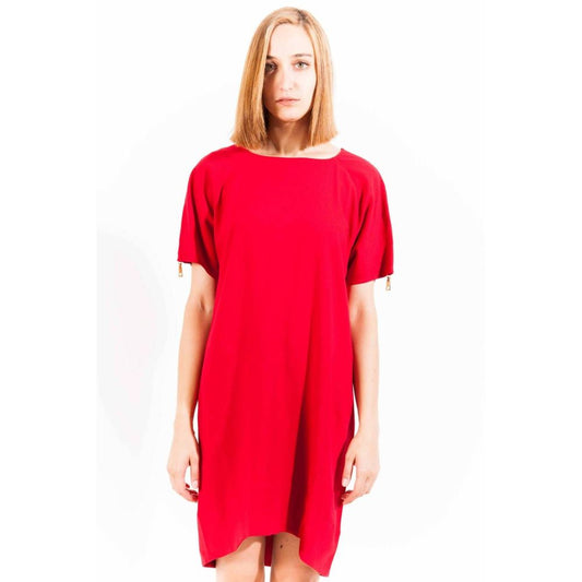 Love Moschino „Rotes Viskose-Damenkleid“