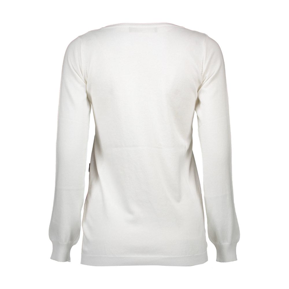 Love Moschino – Weißer Pullover für Damen aus anderen Fasern