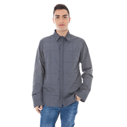 Calvin Klein Graue Polyester Herrenjacke