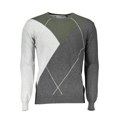US POLO ASSN. Grauer Wollpullover für Herren