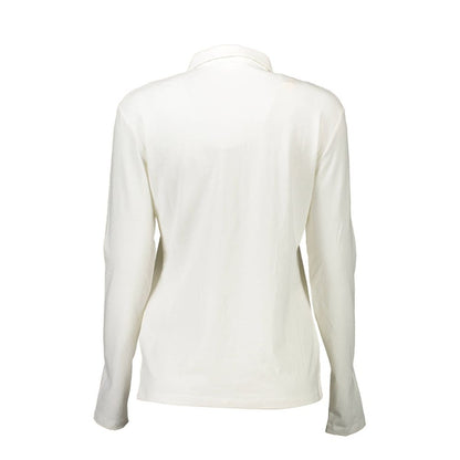 US POLO ASSN. Weißes Damen-Poloshirt aus Baumwolle