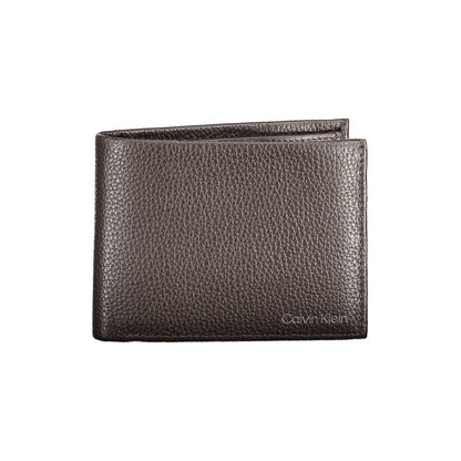 Calvin Klein Herren-Geldbörse aus braunem Leder